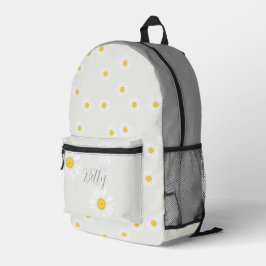 Personalisierter Gänseblümchen-Rucksack Bedruckter Rucksack