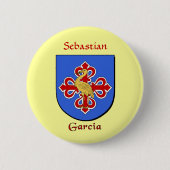 Personalisierter Garcia-Schild Button (Vorderseite)