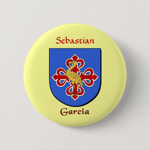 Personalisierter Garcia-Schild Button