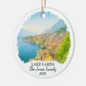 Personalisierter Gardasee, Italien Keramik Ornament (Links)