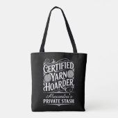 Personalisierter Garn-Horter Private Stash Project Tasche (Rückseite)