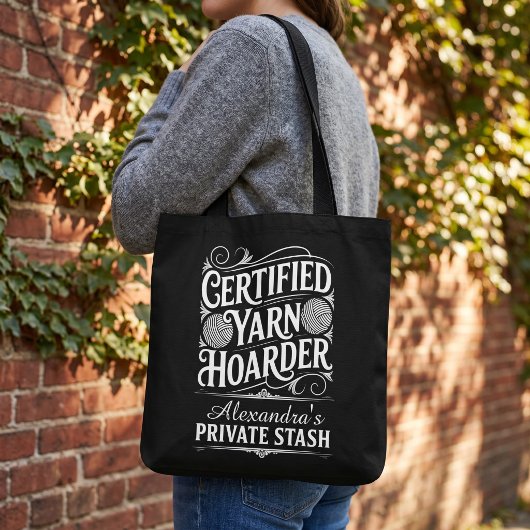 Personalisierter Garn-Horter Private Stash Project Tasche