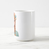 Personalisierter Garn- und Strickmädchen-Becher Kaffeetasse (Mittel)
