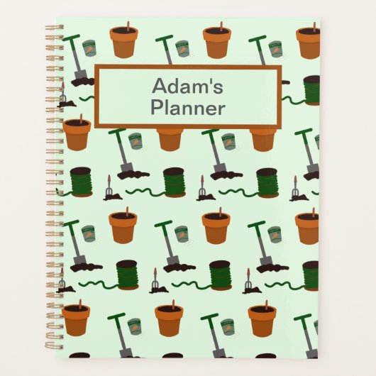 Personalisierter Gartenplaner Planer (Vorderseite)