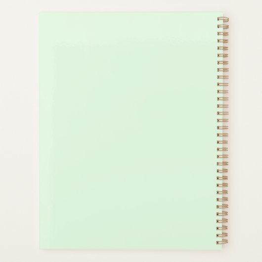 Personalisierter Gartenplaner Planer (Rückseite)