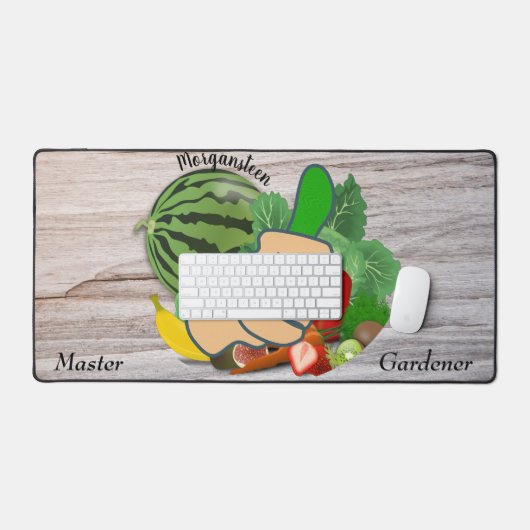 Personalisierter Gärtnermeister Grüne Thumb Gareni Schreibtischunterlage (Tastatur & Maus)