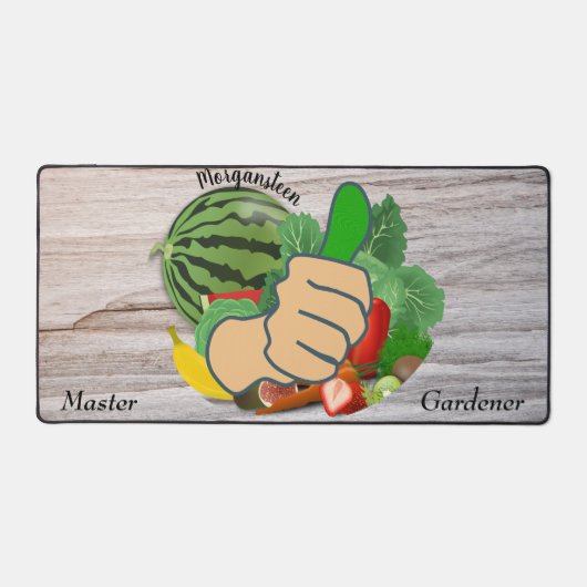 Personalisierter Gärtnermeister Grüne Thumb Gareni Schreibtischunterlage (Vorderseite)
