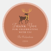 Personalisierter Gastgeschenk-Sticker Runder Aufkleber (Vorderseite)