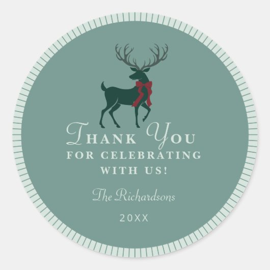 Personalisierter Gastgeschenk-Sticker Runder Aufkleber (Vorderseite)