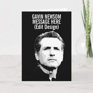 Personalisierter Gavin Newsom Karte