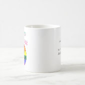 Personalisierter Gay Pride - Gerademaske Kaffeetasse (Mittel)