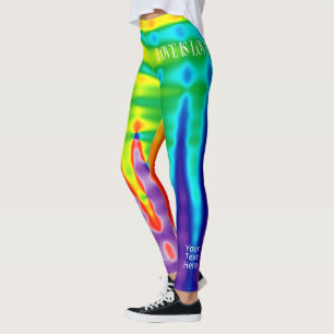 Personalisierter Gay Pride Rainbow Liebe Liebe Leggings