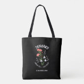 Personalisierter Geburtsmonat Blume Carnation JANU Tasche (Rückseite)