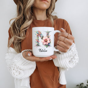 Personalisierter Geburtsmonats-Blumenbecher für Sc Kaffeetasse