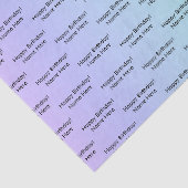 Personalisierter Geburtsname Elegante Rainbow Colo Seidenpapier (Detail)