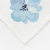 Personalisierter Geburtsstat Elephant Blue Gray Ba Fleecedecke (Ecke)