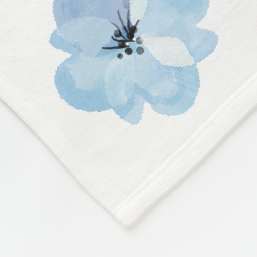 Personalisierter Geburtsstat Elephant Blue Gray Ba Fleecedecke (Ecke)