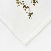 Personalisierter Geburtsstat Pink Floral Boho Baby Fleecedecke (Ecke)