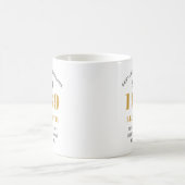 Personalisierter Geburtstag 1939 Elegant Name Gold Kaffeetasse (Mittel)