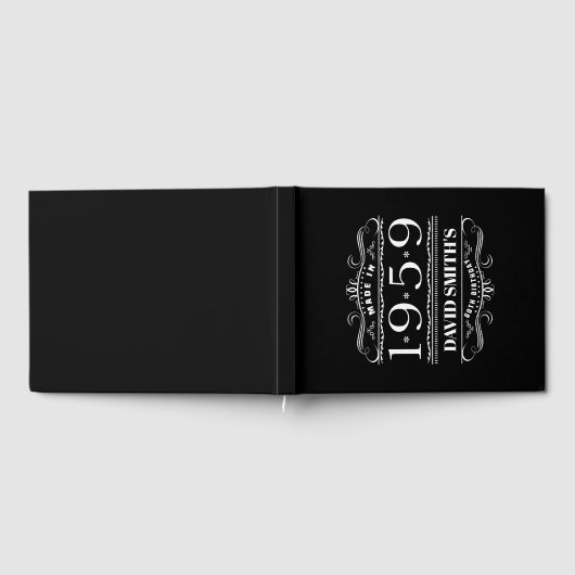 Personalisierter Geburtstag 1959 für Männer Gästebuch (Voll)