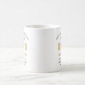 Personalisierter Geburtstag 1961 Eleganter Name Kaffeetasse (Mittel)