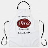 Personalisierter Geburtstag Add Name Year Geborene Schürze (Vorderseite)