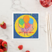 Personalisierter Geburtstag Balloons Napkins Serviette (Beispiel)