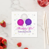 Personalisierter Geburtstag Balloons Napkins Serviette (Beispiel)