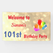 Personalisierter Geburtstag Banner (Horizontal)