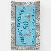 Personalisierter Geburtstag Banner Ihr Alter und I (Vertikal)