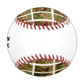 Personalisierter Geburtstag Baseball (Rückseite)