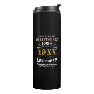 Personalisierter Geburtstag Bester Vater je Legend Thermosbecher