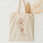 Personalisierter Geburtstag Blume September Boho Tragetasche<br><div class="desc">Ein wunderschönes,  modernes botanisches Bouquet mit Morgengläsern repräsentiert den Geburtsmonat im September. Das ideale Geschenk,  um Ihrem Liebsten zu zeigen,  wie viel Sie sich kümmern. Ideal für jeden Anlaß,  Geburtstage,  beste Freunde,  Muttertag,  Brautjunggeschenk,  Trauzeugin,  junge Mutter und vieles mehr! Einfach Personalisiert mit Ihrer Namenswahl.</div>