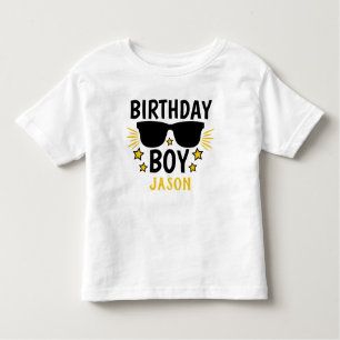 Personalisierter Geburtstag Boy Hollywood Style Kleinkind T-shirt