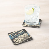 Personalisierter Geburtstag Casino Getränkeuntersetzer (Rechte Seite)