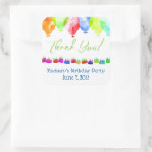 Personalisierter Geburtstag danke Ihnen Aufkleber (Tasche)