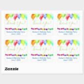 Personalisierter Geburtstag danke Ihnen Aufkleber (Blatt)