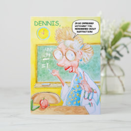 Personalisierter Geburtstag Danke Karte