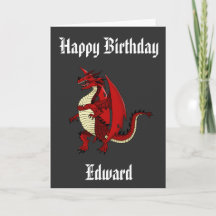 Personalisierter Geburtstag der legendären Drachen