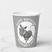Personalisierter Geburtstag der Sonnenkünstlerin Pappbecher (Rückseite)