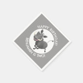 Personalisierter Geburtstag der Sonnenkünstlerin Serviette (Ecke)