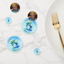 Personalisierter Geburtstag des blauen und grünen 