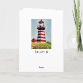 Personalisierter Geburtstag des Großvaters | Nauti Karte (Rückseite)