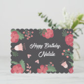 Personalisierter Geburtstag Einladung (Stehend Vorderseite)