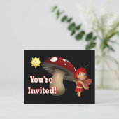 Personalisierter Geburtstag Einladung Postkartenmä (Stehend Vorderseite)