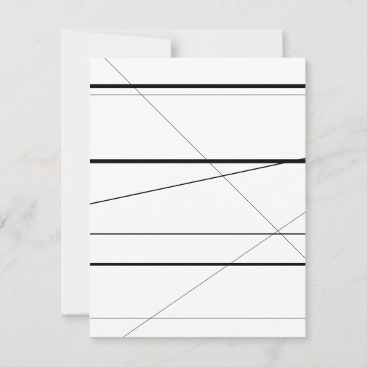 Personalisierter Geburtstag Einladung Schwarz/Weiß (Rückseite)