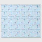 Personalisierter Geburtstag farbige Flugzeuge Sky Geschenkpapier (Flach)