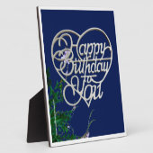 Personalisierter Geburtstag Fotoplatte (Seite)