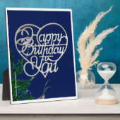 Personalisierter Geburtstag Fotoplatte (Seite)