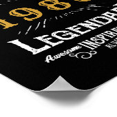 Personalisierter Geburtstag Fügen Sie Ihren Namen Poster (Ecke)